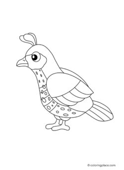 unique bird coloring page
