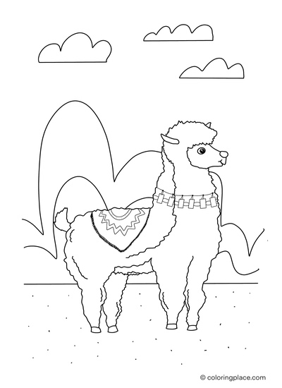 Llama | Coloring Place