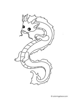 Chinese Dragon „Long“ coloring page