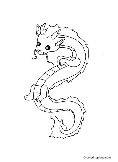 Chinese Dragon „Long“ coloring page