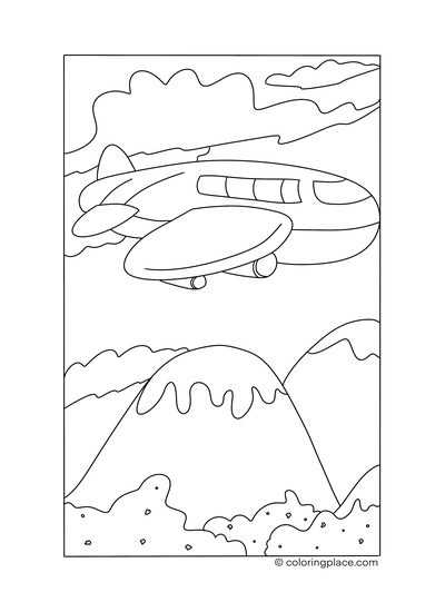 Airplane | Coloring Place