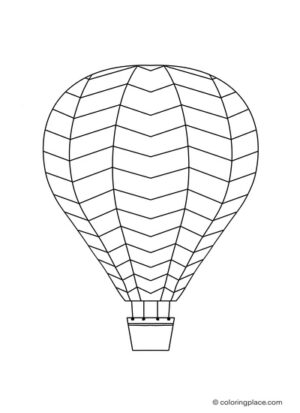 Heißluftballon Malvorlage