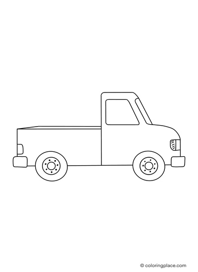 Pick-up Truck Malvorlage