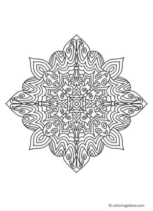 Mandala Relax Ausmalbild