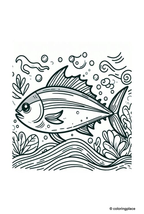 Thunfisch Malvorlage