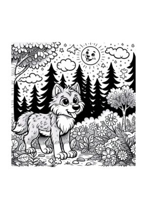 Wolf auf der Jagd