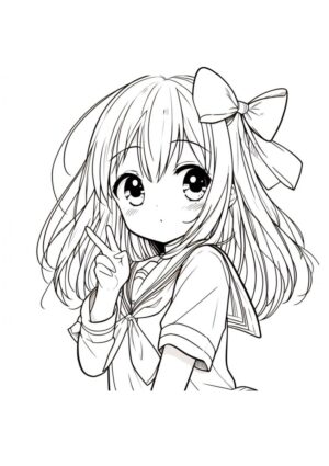 Süßes Anime Mädchen